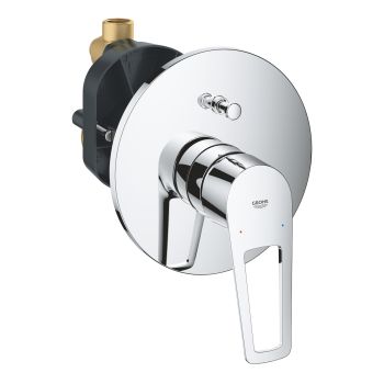 - GROHE-BauLoop Jednouchwytowa bateria do obsługi dwóch wyjść wody 29081001 - 29081001 - Łazienki Szydłowski