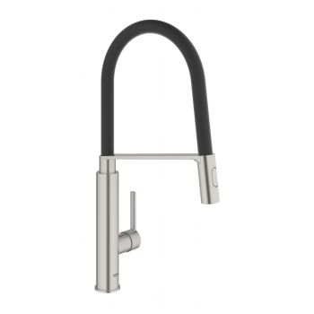 - GROHE-Feel Jednouchwytowa bateria kuchenna kolor stal nierzdewna 31489DC0 - 31489DC0 - Łazienki Szydłowski