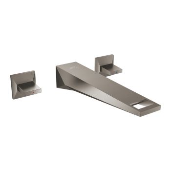 - GROHE-Allure Brilliant Trzyotworowa bateria umywalkowa Rozmiar L brushed hard graphite 20629AL0 - 20629AL0 - Łazienki Szydłowski