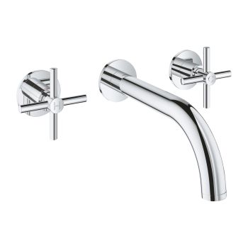  - GROHE-Atrio Trzyotworowa bateria umywalkowa Rozmiar M chrom 20661000 - 20661000 - Łazienki Szydłowski