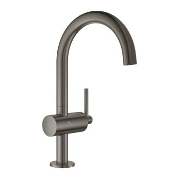 - GROHE-Atrio Bateria umywalkowa, Rozmiar L brushed hard graphite 24362AL0 - 24362AL0 - Łazienki Szydłowski