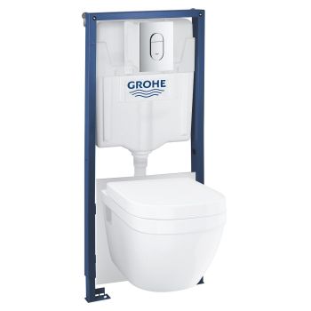 - GROHE-Rapid SL Stelaż podtynkowy do WC 5 w 1 wysokość instalacji 1,13 m, chrom 36503000 - 36503000 - Łazienki Szydłowski