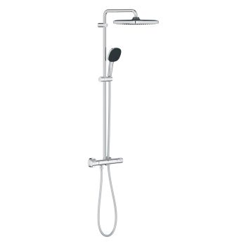 - GROHE-Vitalio Comfort 250 System prysznicowy z termostatem do montażu ściennego chrom 26696001 - 26696001 - Łazienki Szydłowski