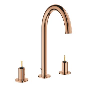  - GROHE-Atrio Private Collection Trzyotworowa bateria umywalkowa 1/2″ Rozmiar L warm sunset 20593DA0 - 20593DA0 - Łazienki Szydłowski