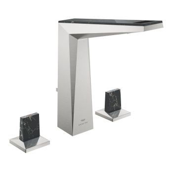 - GROHE-Allure Brilliant Private Collection Trzyotworowa bateria umywalkowa Rozmiar L stal nierdzewna 20669DC0 - 20669DC0 - Łazienki Szydłowski