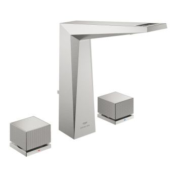 - GROHE-Allure Brilliant Private Collection Trzyotworowa bateria umywalkowa Rozmiar L stal nierdzewna 20670DC0 - 20670DC0 - Łazienki Szydłowski