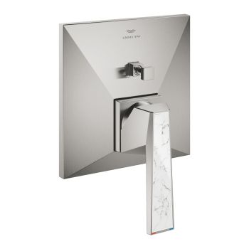 - GROHE-Allure Brilliant Private Collection Jednouchwytowa bateria do obsługi dwóch wyjść wody stal nierdzewna 24426DC0 - 24426DC0 - Łazienki Szydłowski