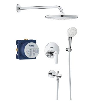 - GROHE-BauEdge Podtynkowy zestaw prysznicowy z deszczownicą Tempesta 250 chrom 25291000 - 25291000 - Łazienki Szydłowski