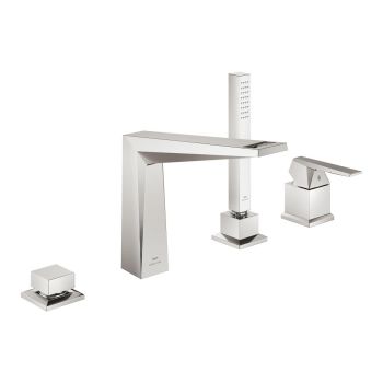 - GROHE-Allure Brilliant Private Collection 4-otworowa bateria wannowa stal nierdzewna 29523DC0 - 29523DC0 - Łazienki Szydłowski