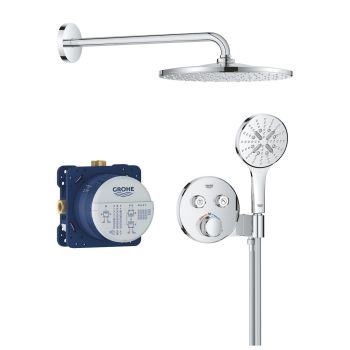  - GROHE-Grohtherm SmartControl Podtynkowy zestaw prysznicowy z deszczownicą Rainshower Mono 310 chrom 34866000 - 34866000 - Łazienki Szydłowski