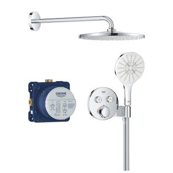  - GROHE-Precision SmartControl Podtynkowy zestaw prysznicowy z deszczownicą Vitalio Rain Mono 310 chrom 34877000 - 34877000 - Łazienki Szydłowski