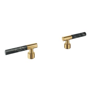 - GROHE-Atrio Private Collection Pokrętła wykonane z materiału Vanilla Noir Caesarstone cool sunrise 48459GL0 - 48459GL0 - Łazienki Szydłowski
