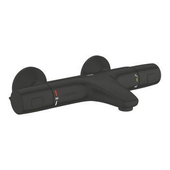 - GROHE-Precision Trend Bateria wannowa z termostatem, czarny mat 1022162432 - 1022162432 - Łazienki Szydłowski