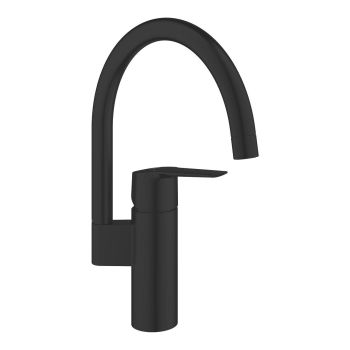- GROHE-Start Jednouchwytowa bateria kuchenna czarny mat 304692430 - 304692430 - Łazienki Szydłowski
