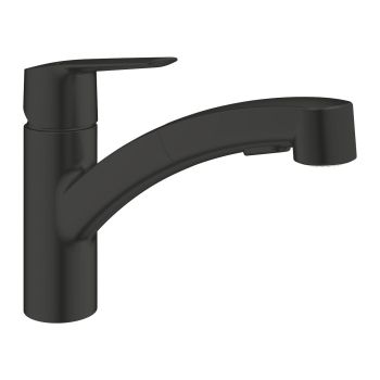 - GROHE-Start Jednouchwytowa bateria kuchenna czarny mat 305312431 - 305312431 - Łazienki Szydłowski