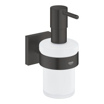 - GROHE-Start Cube Dozownik do mydła z uchwytem czarny mat 410982430 - ostatnia sztuka - 410982430 - Łazienki Szydłowski