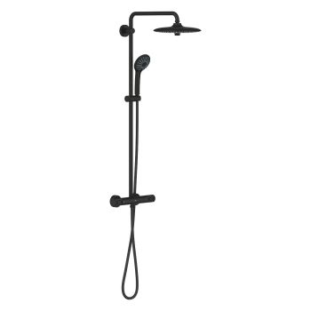  - GROHE-Euphoria System 260 System prysznicowy z termostatem do montażu ściennego phantom black 27615KF2 - 27615KF2 - Łazienki Szydłowski