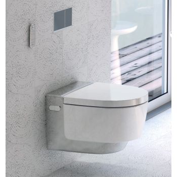 - GEBERIT AquaClean Mera toaleta myjąca wisząca Classic z deską WC z powłoką, kolor biały / chrom 146200211 - 146.200.21.1 - Łazienki Szydłowski