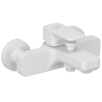 - KLUDI RENON bateria wannowo prysznicowa biały mat 426915375 - 426915375 - Łazienki Szydłowski