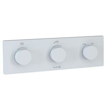 - KLUDI PUSHTRONIC elektroniczny termostat podtynkowy biały mat 3830053-00 - 383005300 - Łazienki Szydłowski