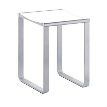 - KEUCO Plan Stołek łazienkowy chrom/biały (RAL 9010) 14982010051 - 14982010051 - Łazienki Szydłowski