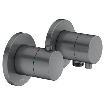 - KEUCO Edition 400 Bateria termostatyczna prysznicowa chrom czarny szczotkowany 51553131121 - 51553131121 - Łazienki Szydłowski