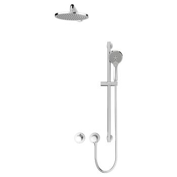  - KEUCO IXMO System prysznicowy , armatura termostatyczna na 2 odbiorniki, głowica prysznicowa, okrągła chrom 59653010901 - 59653010901 - Łazienki Szydłowski