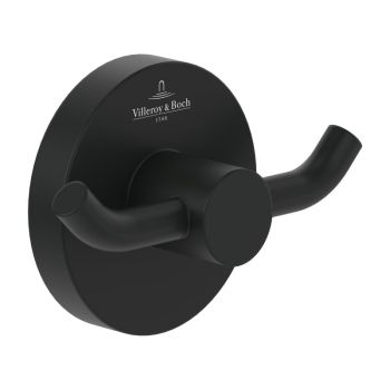 - Villeroy&Boch Elements Tender haczyk na ręczniki czarny mat TVA151012000K5 - TVA151012000K5 - Łazienki Szydłowski