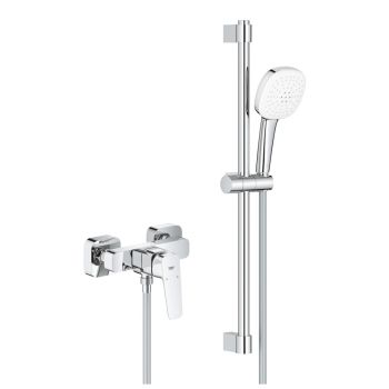  - GROHE-Cubeo  bateria prysznicowa z zestawem prysznicowym chrom 1018250000 - 1018250000 - Łazienki Szydłowski