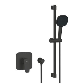 - GROHE-Cubeo bateria prysznicowa podtynkowa z zestawem prysznicowym czarny mat 1053352430 - 1053352430 - Łazienki Szydłowski
