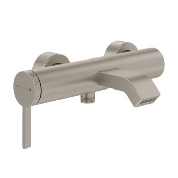 - Villeroy&Boch Dawn bateria wannowa ścienna nikiel szczotkowany TVT10650115264 - TVT10650115264 - Łazienki Szydłowski