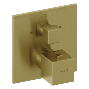  - KLUDI DECUS bateria wannowo prysznicowa z termostatem, do Kludi Slim Boxx 88022 złoty szczotkowany 54810N075 - 54810N075 - Łazienki Szydłowski