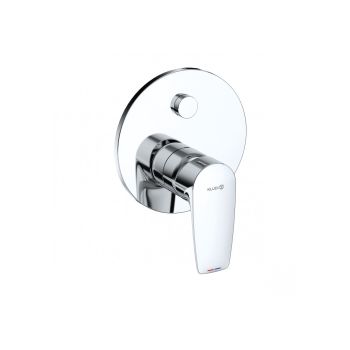 - KLUDI PURE&SOLID podtynkowa bateria wannowo prysznicowa do elementu podtynkowego KLUDI-SLIM.BOXX 88022 chrom 347590575 - 347590575 - Łazienki Szydłowski