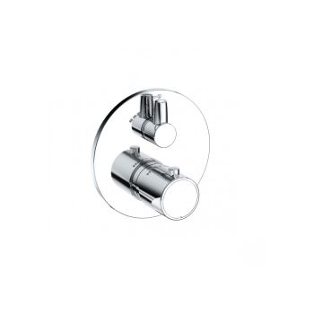  - KLUDI ZENTA SL podtynkowa bateria prysznicowa z termostatem do elementu podtynkowego KLUDI-SLIM.BOXX 88022 chrom 388850545 - 388850545 - Łazienki Szydłowski