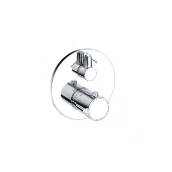  - KLUDI ZENTA SL podtynkowa bateria wannowo prysznicowa z termostatem do elementu podtynkowego KLUDI-SLIM.BOXX 88022 chrom 388100545 - 388100545 - Łazienki Szydłowski