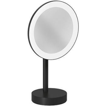 - KLUDI Vela R lusterko kosmetyczne LED czarny mat 5899539F - 5899539F - Łazienki Szydłowski