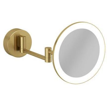 - KLUDI Vera R lusterko kosmetyczne LED złoty szczotkowany 58995N0W - 58995N0W - Łazienki Szydłowski