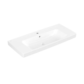 - Villeroy & Boch Architectura umywalka 100 x 44,5 cm biała z powłoką ceramicplus 4A87A5R1 - 4A87A5R1 - Łazienki Szydłowski