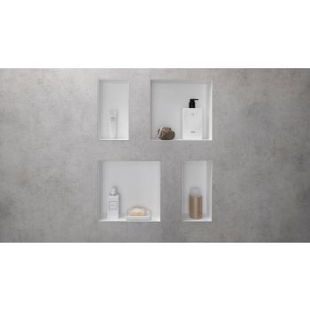  - HANSGROHE XtraStoris Minimalistic wnęka ścienna 30x30cm kolor biały mat 56073700 - 56073700 - Łazienki Szydłowski