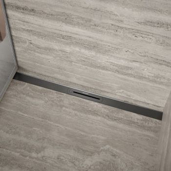 - KALDEWEI FLOWLINE ZERO pokrywa do odpływu liniowego, 90 cm kolor grafit szczotkowany 940000010932 - 940000010932 - Łazienki Szydłowski