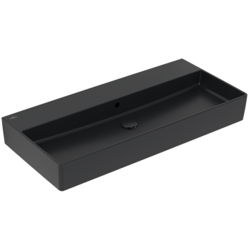 - VILLEROY&BOCH Memento 2.0 Umywalka 100 x 47 cm, z przelewem Pureblack CeramicPlus 4A221JR7 - 4A221JR7 - Łazienki Szydłowski