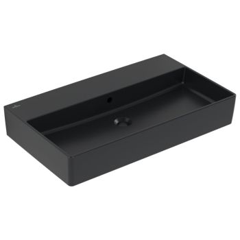 - VILLEROY&BOCH Memento 2.0 Umywalka 80 x 47 cm Pure Black CeramicPlus 4A2282R7 - 4A2282R7 - Łazienki Szydłowski