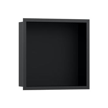  - HANSGROHE XtraStoris Individual Wnęka ścienna 30 x 30 x 10 cm czarny mat z ozdobną ramką czarny mat 56098670 - 56098670 - Łazienki Szydłowski