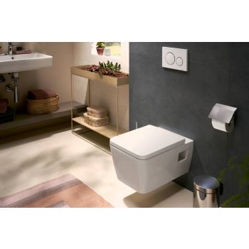  - HANSGROHE EluPura Original Q Miska wisząca WC 54 x 36 cm  AquaChannel Flush, z deską WC kolor biały 60208450 - 60208450 - Łazienki Szydłowski