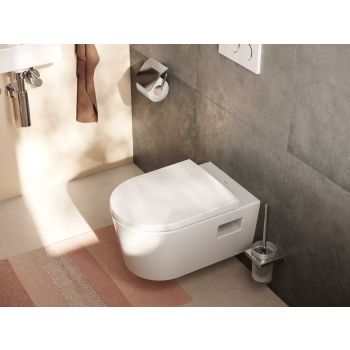  - HANSGROHE EluPura Original S Miska wisząca WC 54 x 36 cm AquaChannel Flush, z deską WC, SoftClose, QuickRelease kolor biały 60288450 - 60288450 - Łazienki Szydłowski