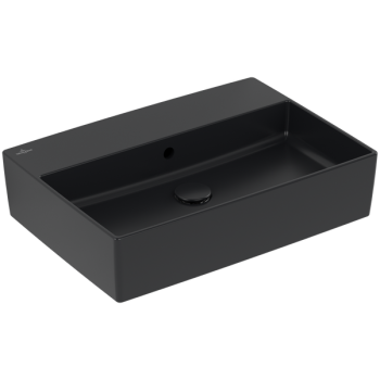  - VILLEROY&BOCH Memento 2.0 Umywalka stojąca na blacie 60 x 42 cm z przelewem Pure Black CeramicPlus 4A0762R7 - 4A0762R7 - Łazienki Szydłowski