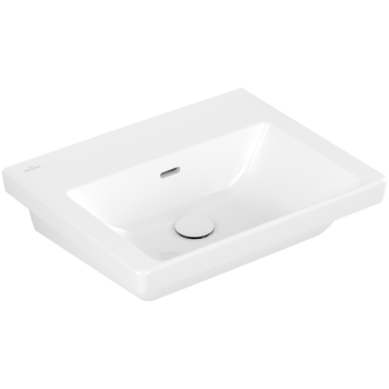  - VILLEROY&BOCH Subway 3.0 Umywalka 55 x 44 cm z przelewem, Nieszlifowany biały CeramicPlus 4A70F7R1 - 4A70F7R1 - Łazienki Szydłowski