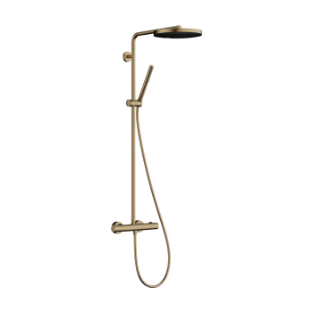  - HANSGROHE Pulsify S Puro Komplet prysznicowy 260 z deszczownicą 1 jet z Ecostat Fine brąz szczotkowany 24222140 - 24222140 - Łazienki Szydłowski
