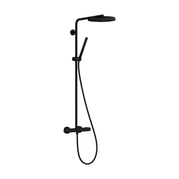 - HANSGROHE Pulsify S Puro Komplet prysznicowy 260 z deszczownicą 1 jet z Ecostat Fine czarny mat 24222670 - 24222670 - Łazienki Szydłowski