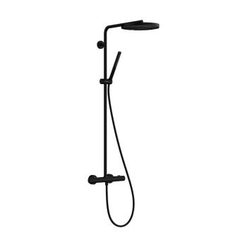 - HANSGROHE Pulsify S Puro Komplet prysznicowy 260 z termostatem czarny mat 24223670 - 24223670 - Łazienki Szydłowski